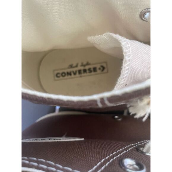 NWOB Converse Chuck Taylor All Star High Top Color Block Sneakers Brown Tan 11.5 - Picture 13 of 16